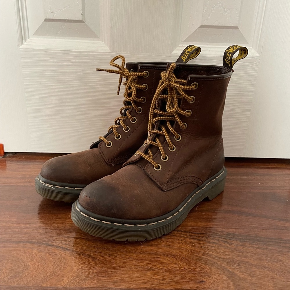 Dr. Martens brown pascal boot
